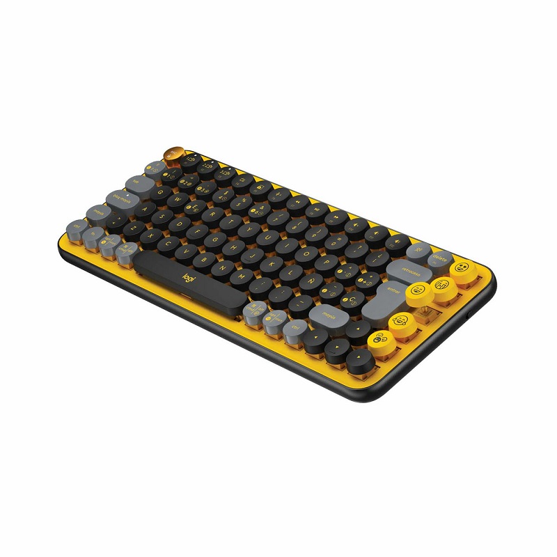 TECLADO MECANICO INALAMBRICO BLUETOOTH LOGITECH POP KEYS 920 010713 YELLOW Zona Digital