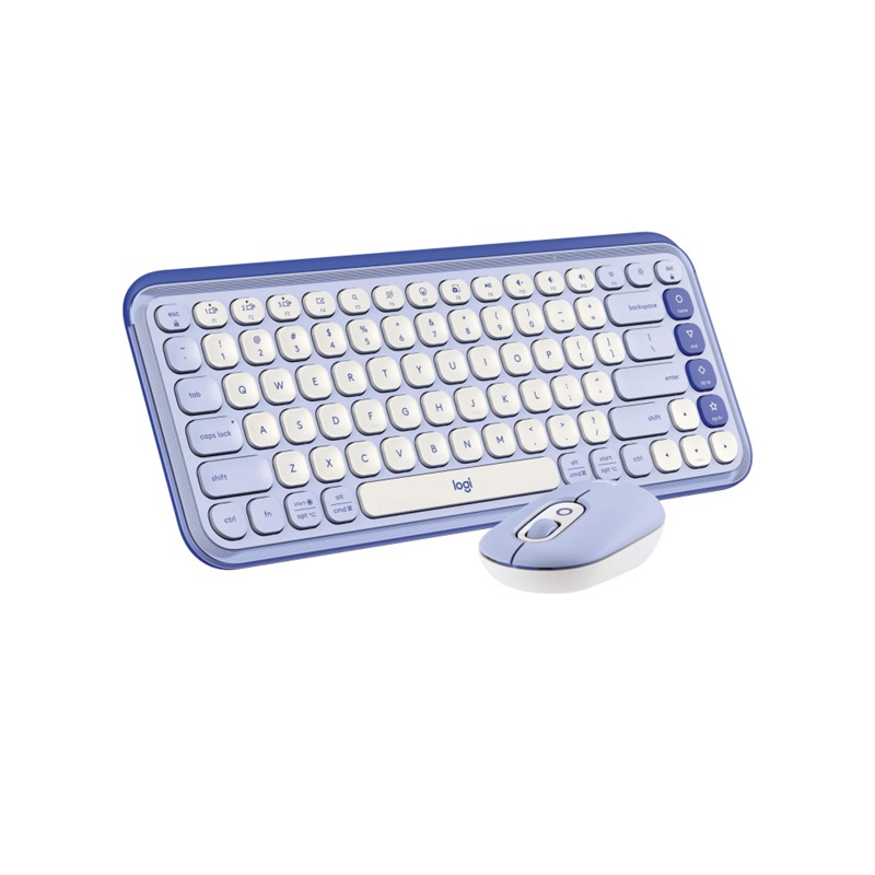 KIT TECLADO Y MOUSE INALAMBRICO BT LOGITECH POP ICON LILAC 920-013054
