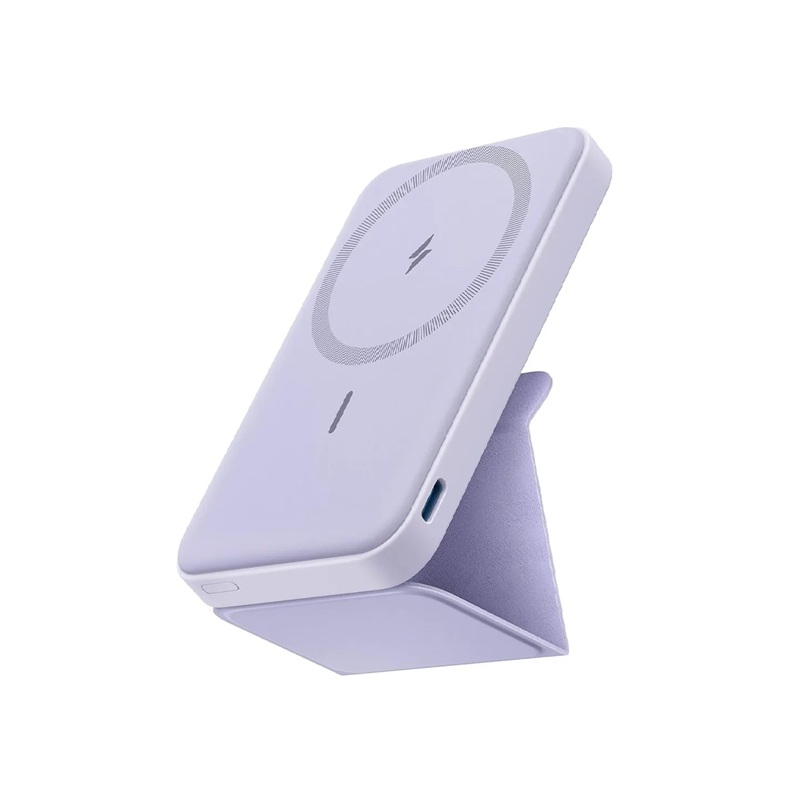 POWERBANK ANKER 622 5KmAh CON CARGA INALAMBRICA MAgGO VIOLETA