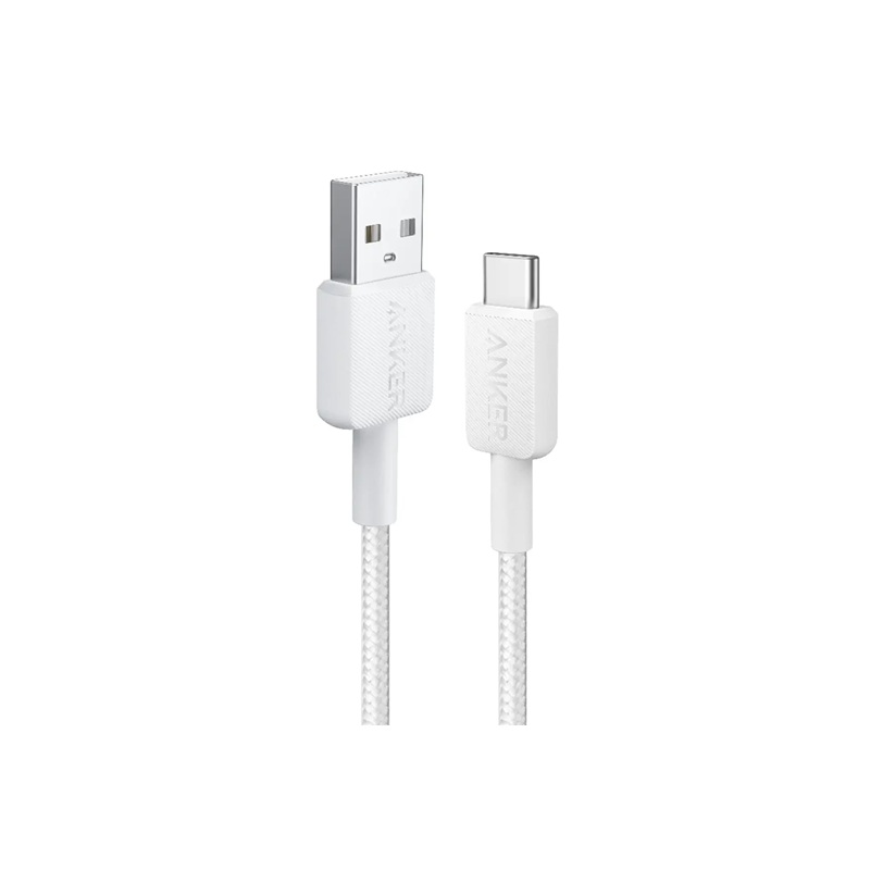 CABLE USB-A A USB-C ANKER 322 3FT BRAIDED A81H5H21 BLANCO