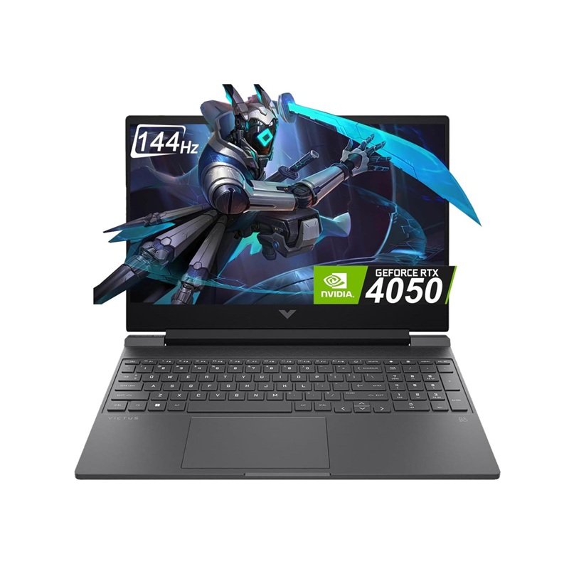 LAPTOP HP VICTUS 15-FA2701WM PROC. INTEL CORE i5 13420H RAM 16GB ALMACENAMIENTO SSD 512GB RTX4050 6GB PANTALLA IPS FHD 144Hz W11 B8LN4UA