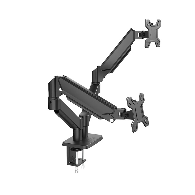 SOPORTE DOBLE NEUMATICO PARA MONITOR CON TORNILO DE PRESION VESA 75 100 HASTA 32P ZJ-K7901