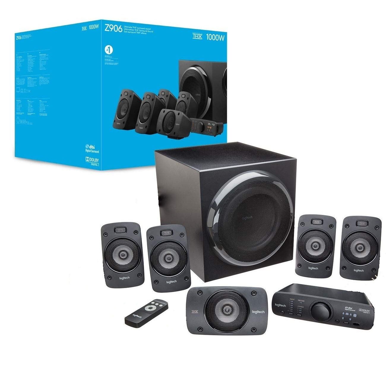 SISTEMA DE AUDIO 5.1 SURROUND LOGITECH Z906 500W RMS 980-000467