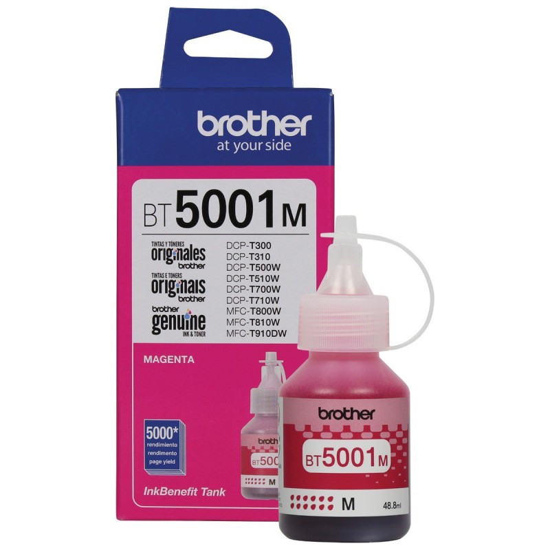 BOTELLA DE TINTA BROTHER BT5001M MAGENTA