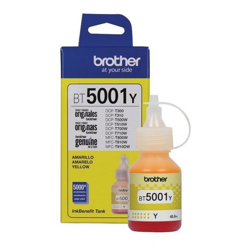 BOTELLA DE TINTA BROTHER BT5001Y YELLOW