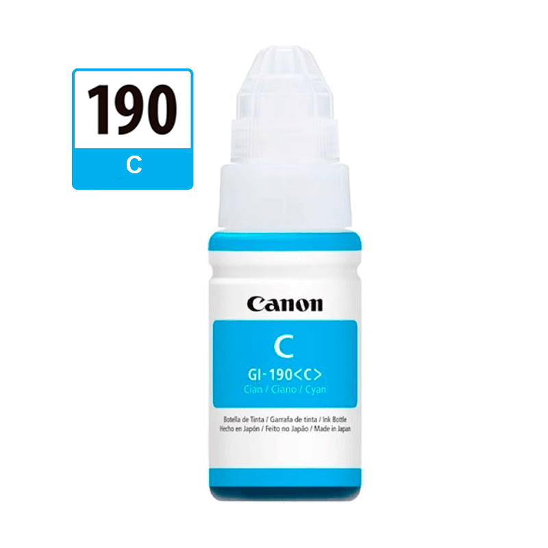 TINTA CANON PIXMA 190 CYAN GI190 70ML