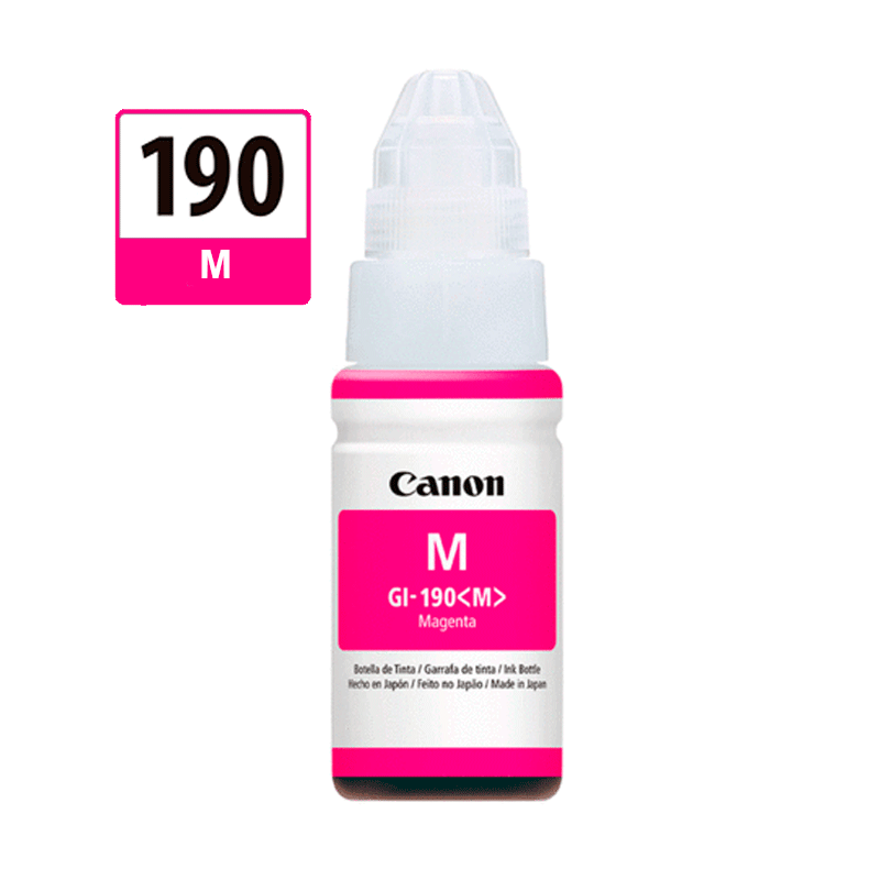 TINTA CANON PIXMA 190 MAGENTA 70ML GI190