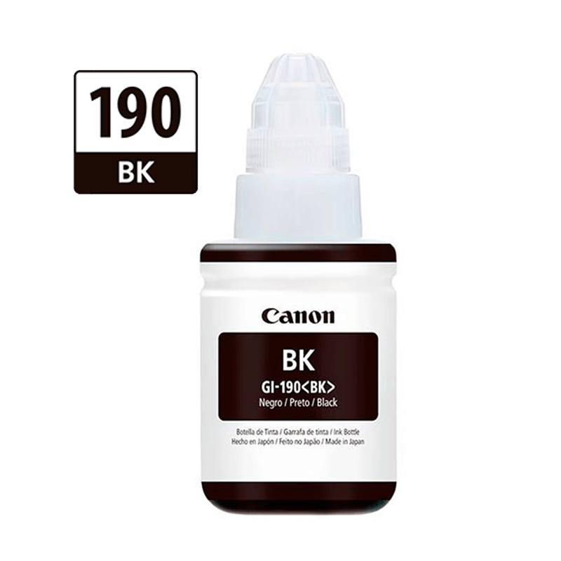 TINTA CANON PIXMA 190 NEGRO 135ML GI190