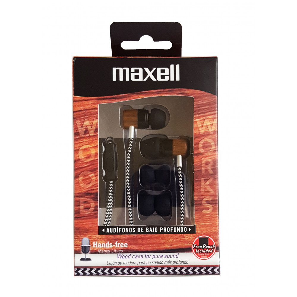 AURICULAR MULTIMEDIA MAXELL WOOD EXE 347458