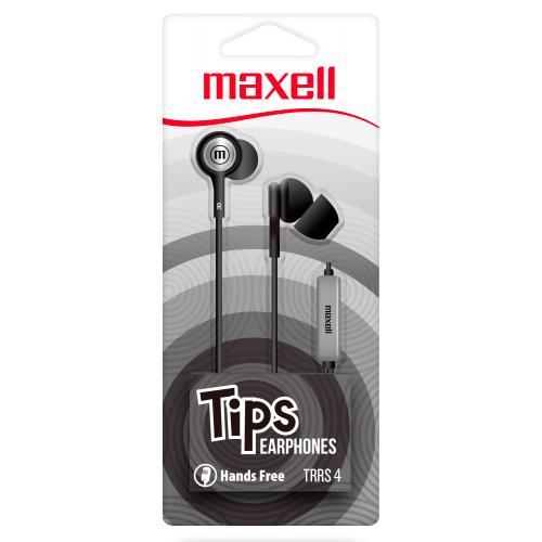 AURICULAR MULTIMEDIA MAXELL TIPS TRRS4 348120 BK