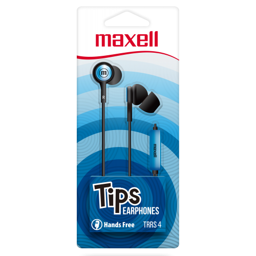 AURICULAR MULTIMEDIA MAXELL TIPS TRRS4 348123 BL/BK