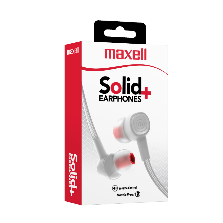 AURICULAR MULTIMEDIA MAXELL SOLID+ SIN8 HAKUBA WHITE 348344