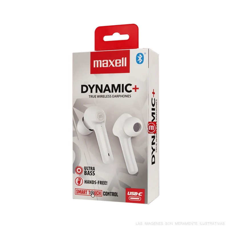 AURICULAR TWS BLUETOOTH MAXELL DYNAMIC+ 348570 WHITE