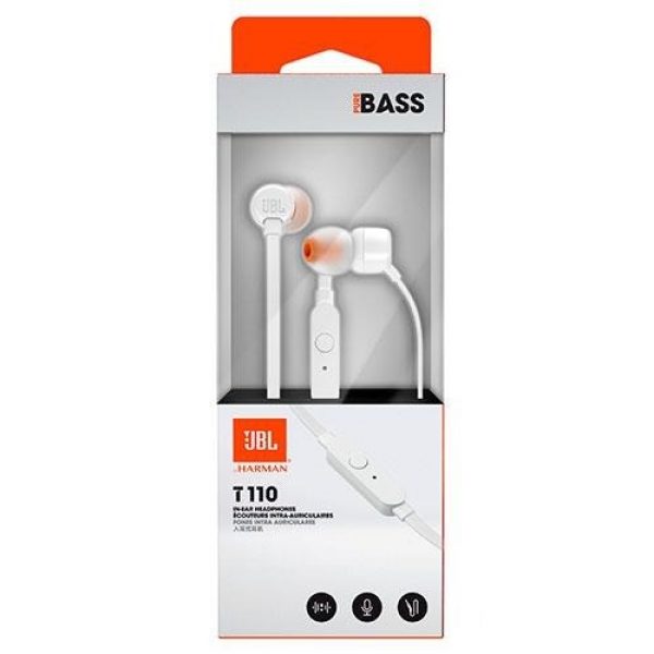 AURICULARES MULTIMEDIA JBL BY HARMAN T110 BLANCO