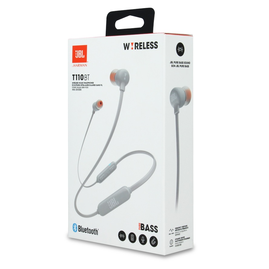 AURICULARES INALAMBRICO BLUETOOTH JBL BY HARMAN T110BT GRIS