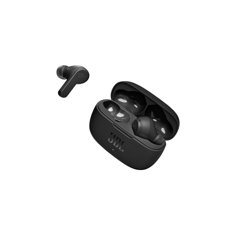 AURICULARES TWS BLUETOOTH JBL WAVE200 NEGRO JBLW200TWSBLK HASTA 20H