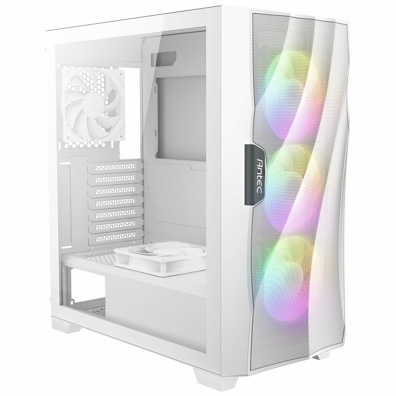 CASE MIDTOWER ANTEC DF700 FLUX WHITE TEMPERED GLASS 3 FAN RGB +2 FAN+HUB