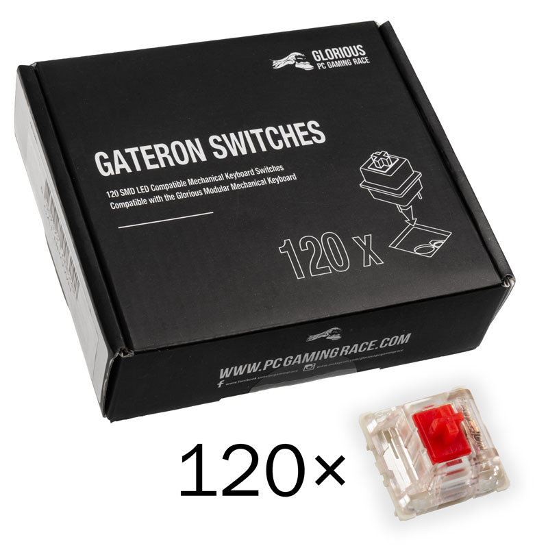 KIT DE SWITCH MECANICOS GATERON GLORIOUS 120PCS