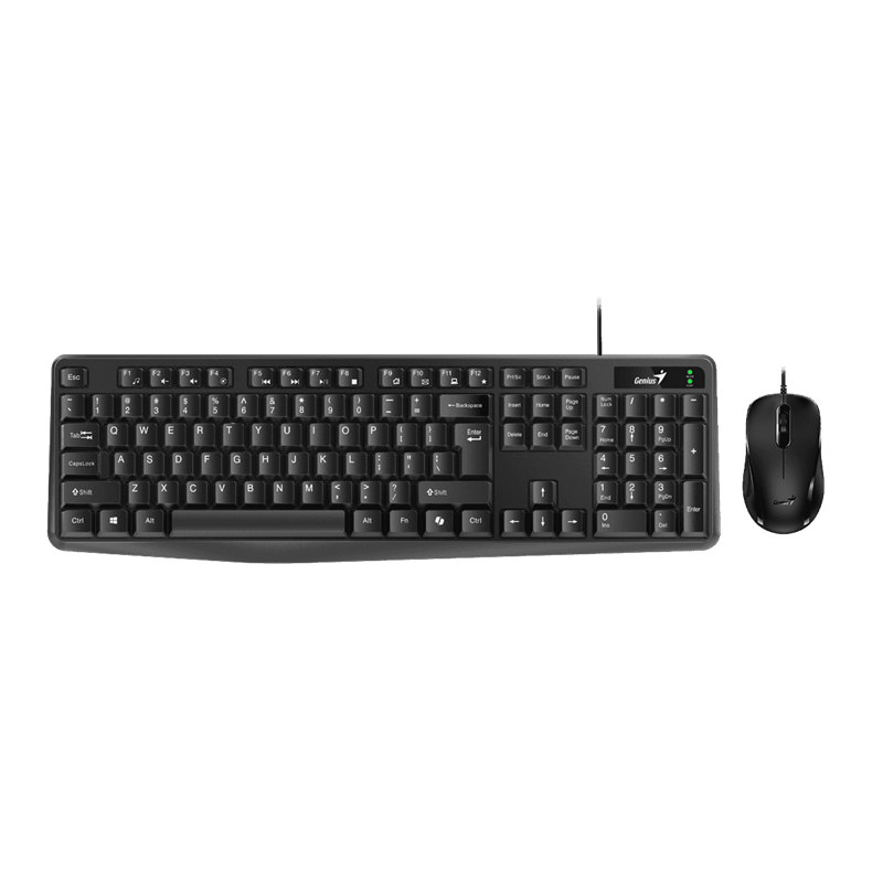 KIT TECLADO Y MOUSE USB GENIUS KM-170 NEGRO MULTIMEDIA