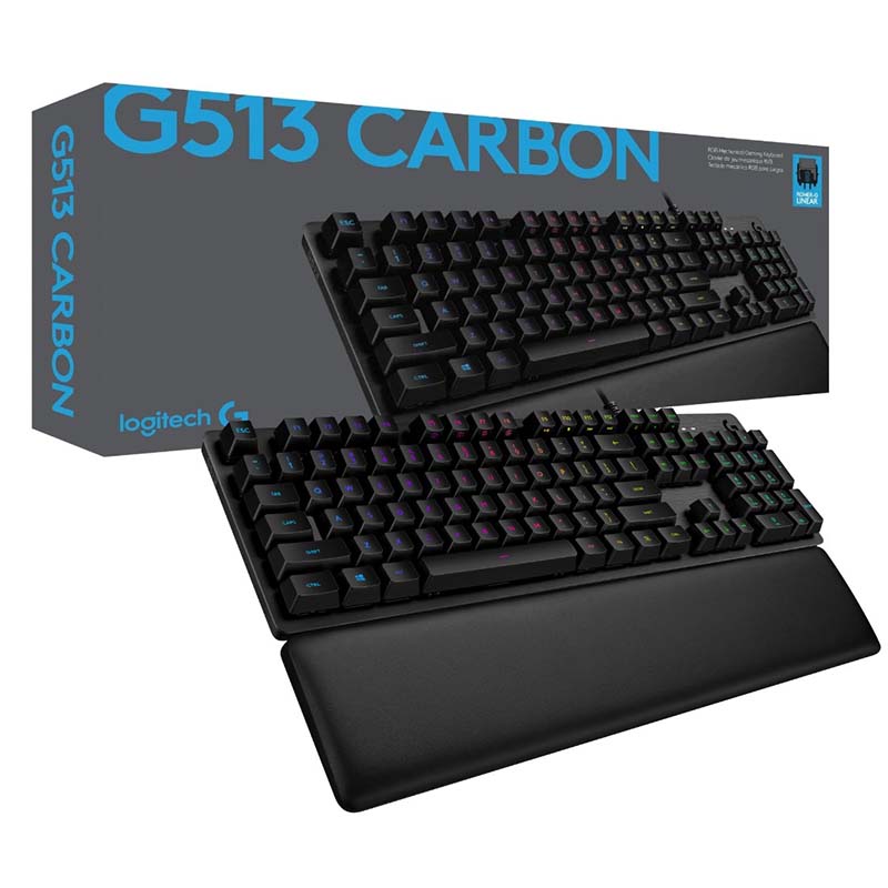 TECLADO MECANICO LOGITECH G513 RGB CARBON 920-009322