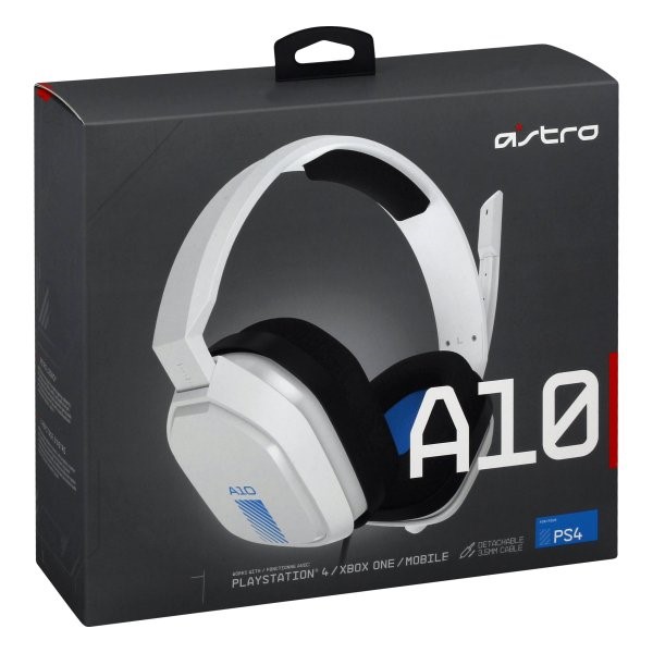 HEADSET ASTRO A10 PS4 EDITION - WHITE 939-001845 