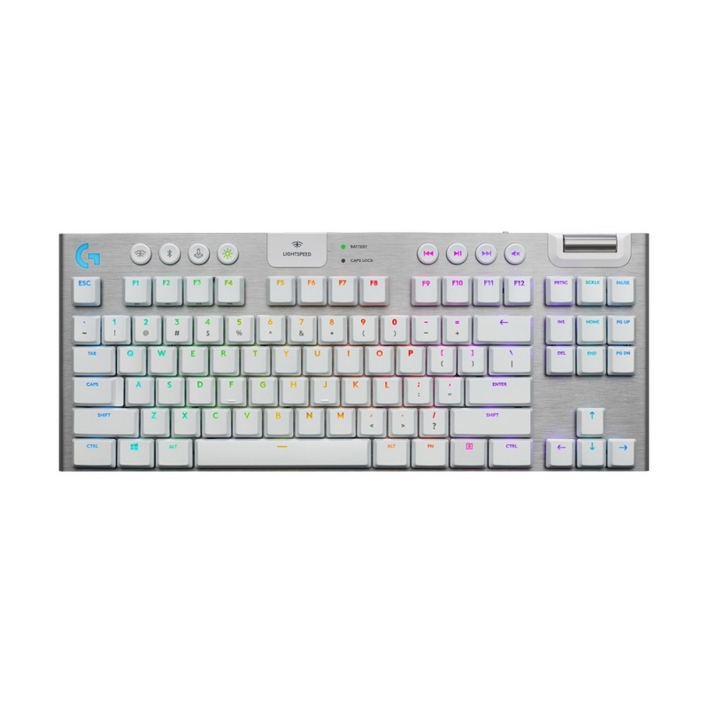 TECLADO INALAMBRICO MECANICO LOGITECH G915 TKL RGB WHITE 920-009660