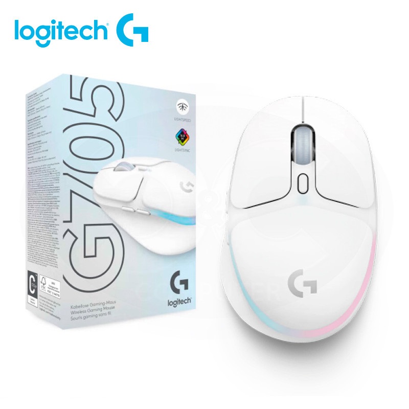 MOUSE INALAMBRICO LOGITECH G705 RGB WHITE 910-006366 LIGHTSPEED AURORA COLLECTION