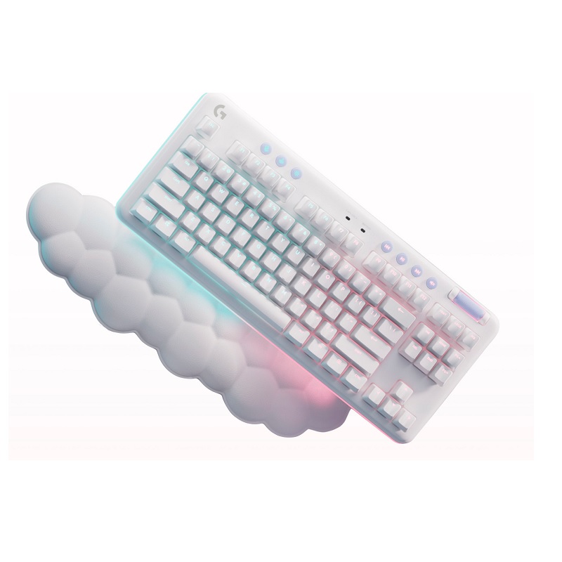 TECLADO MECANICO LOGITECH G715 RGB CON REPOSAMANOS 920-010453 WHITE AURORA COLLECTION