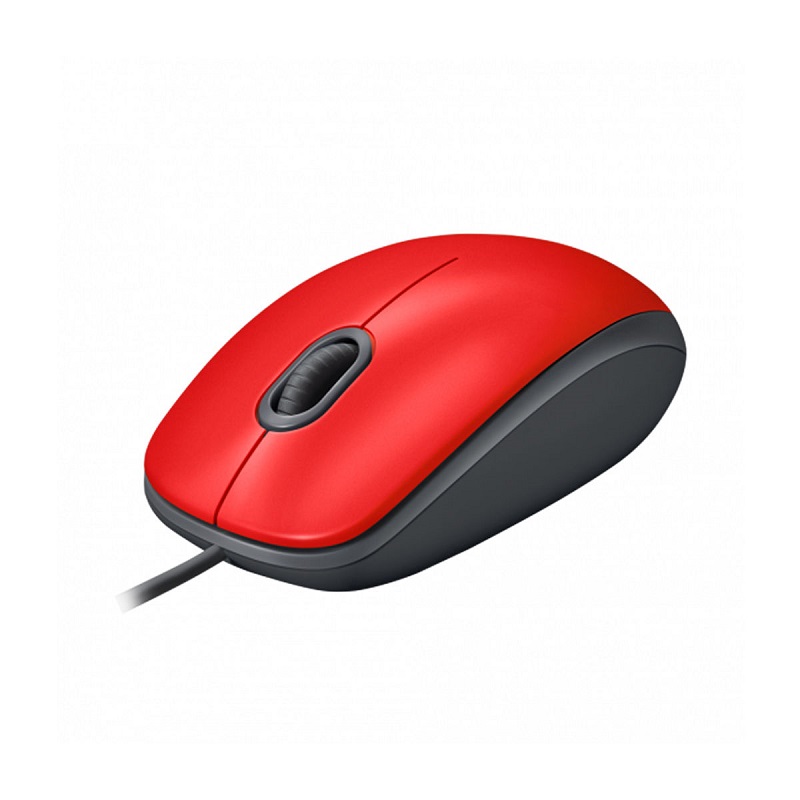 MOUSE USB LOGITECH M110 SILENT ROJO 910-006755