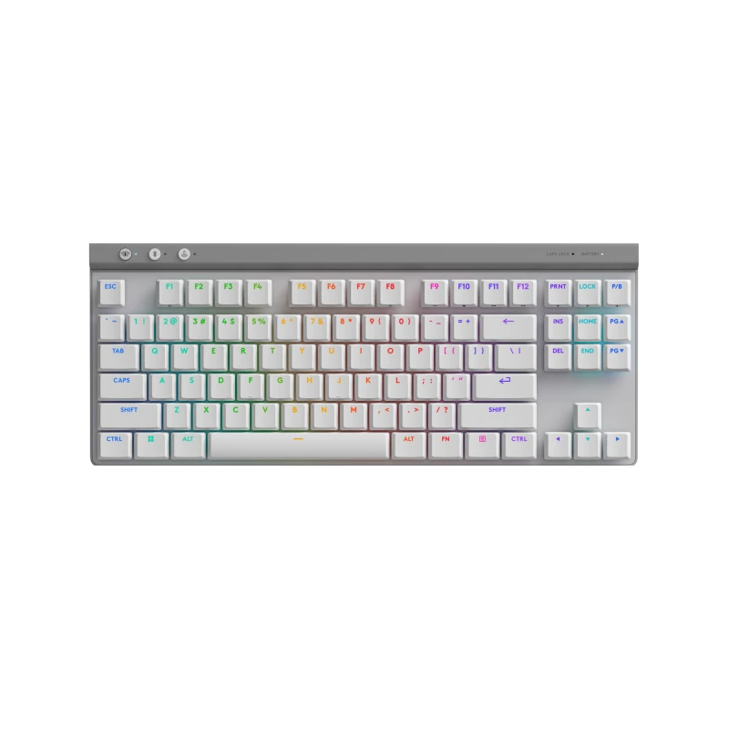 TECLADO MECANICO INALAMBRICO RECARGABLE LOGITECH G515 TKL RGB BLANCO 920-012535 SWITCH TACTIL