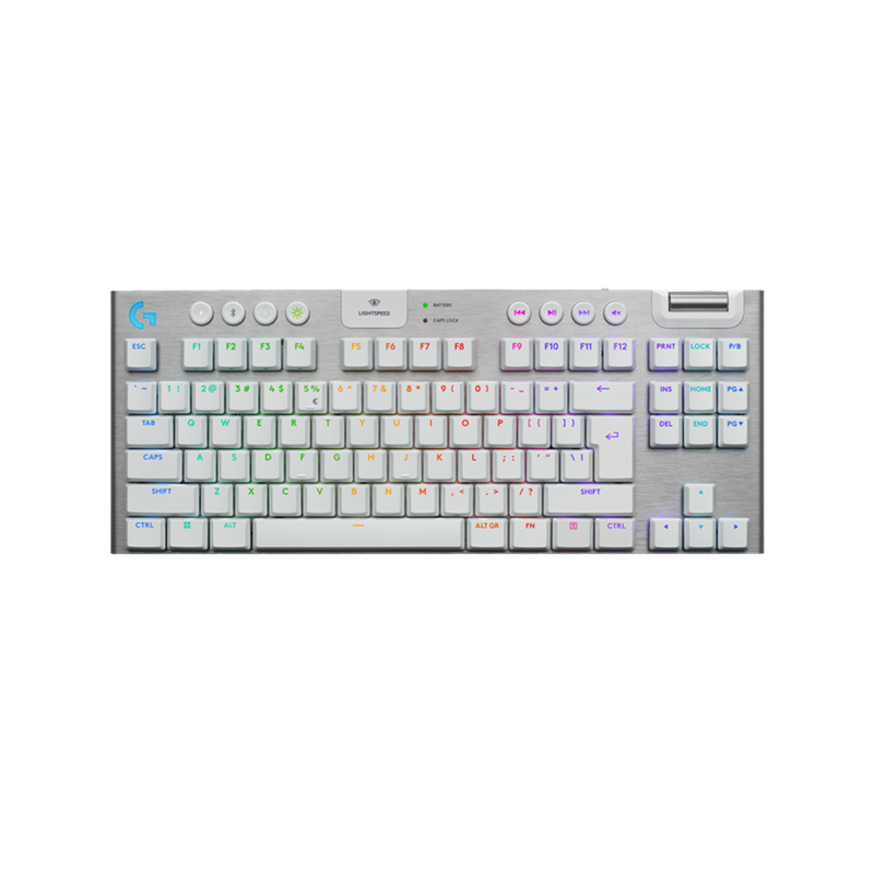 TECLADO INALAMBRICO BLUETOOTH MECANICO LOGITECH G915 X TKL RGB BLANCO 920-012732 HASTA 42H 