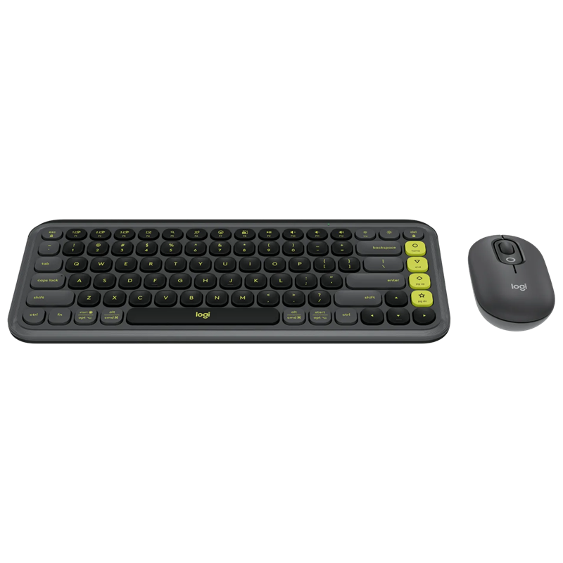 KIT TECLADO Y MOUSE INALAMBRICO BT LOGITECH POP ICON NEGRO 920-013052