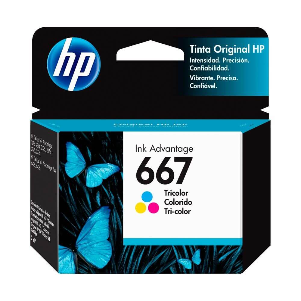 CARTUCHO HP 667 COLOR 3YM78AL 2ML