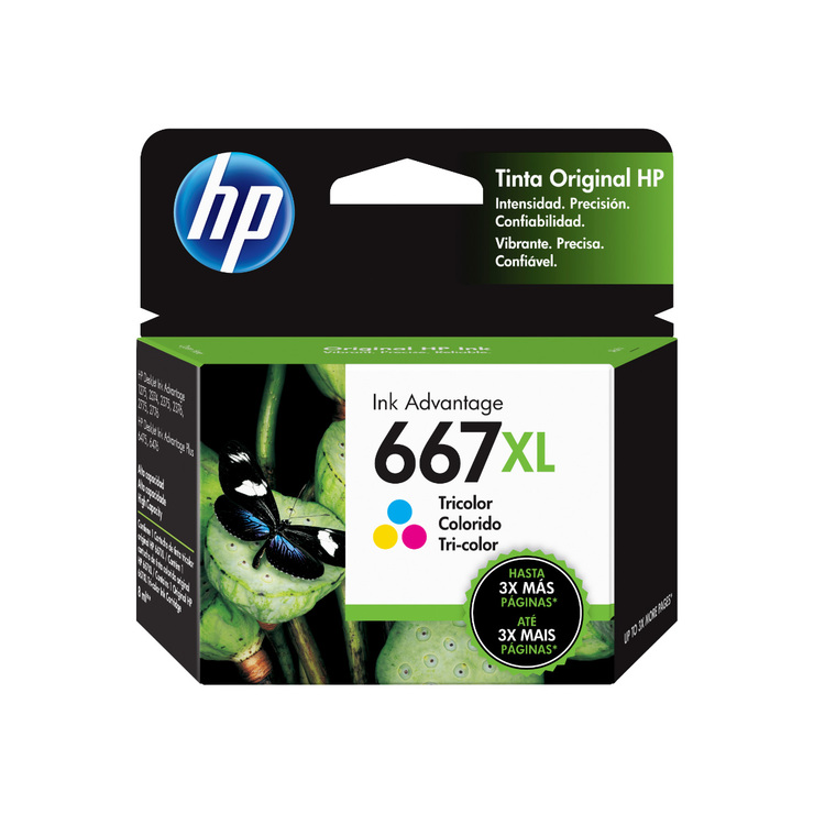 CARTUCHO HP 667XL COLOR 3YM80AL 8ML