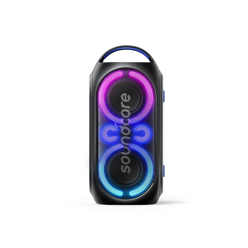 BOCINA PORTATIL INALAMBRICA BLUETOOTH ANKER SOUNDCORE RAVE PARTY2 120W RGB BATERIA HASTA 16H A3399Z11