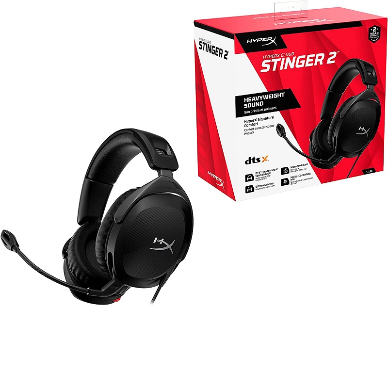 HEADSET HYPERX CLOUD STINGER 2 DTS X PC 519T1AA NEGRO