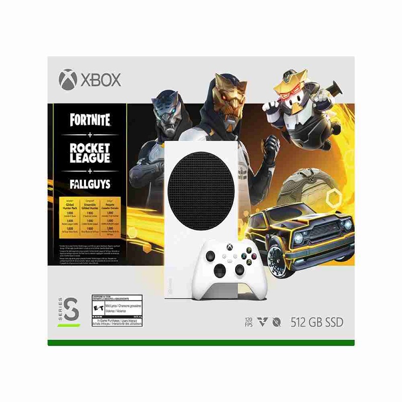 CONSOLA DE VIDEOJUEGOS XBOX SERIES S SSD 512GB VRR HDR RRS-00071 GILDED HUNTER PACK