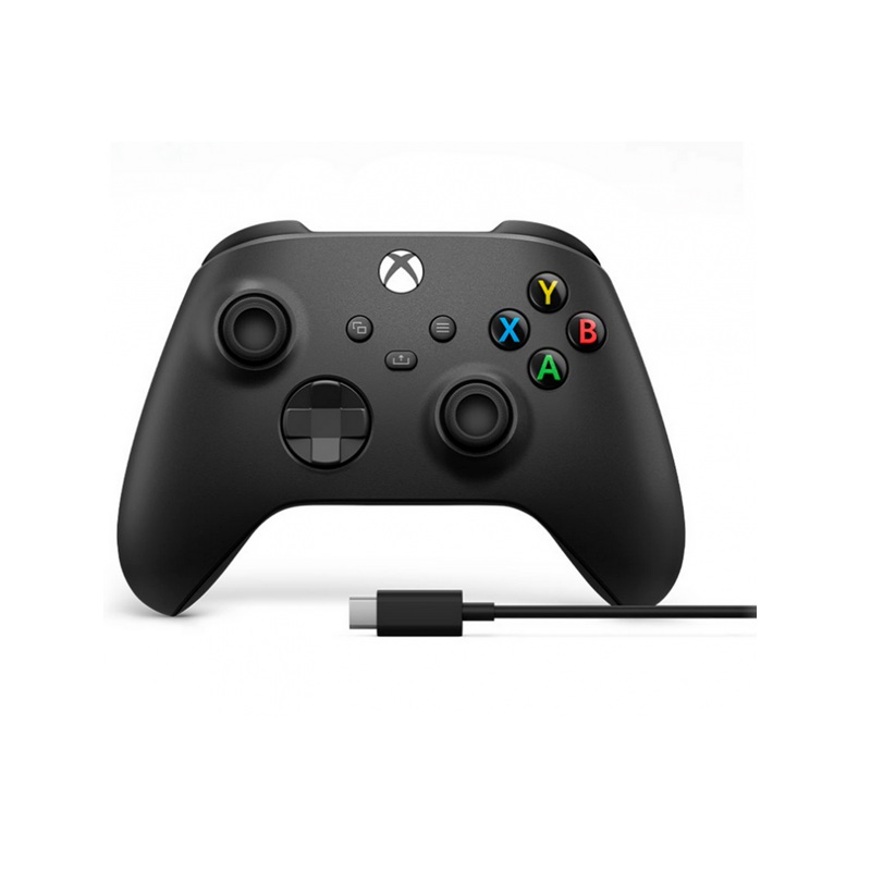 CONTROL INALAMBRICO XBOX SERIES X/S CON CABLE USB NEGRO M1914
