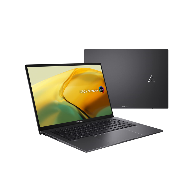 LAPTOP ASUS ZENBOOK UM3402YA-WS74T PROC. AMD RYZEN 7 7730U RAM 16GB ALMACENAMIENTO SSD 512GB PANTALLA OLED 2.8K TACTIL 14P W11 WIFI AX+BT KB US 