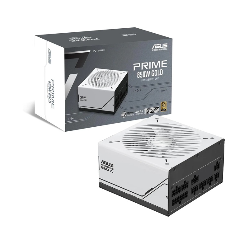 FUENTE DE PODER ASUS PRIME 850W 80+GOLD 90YE00U0 FULL MODULAR BLANCO