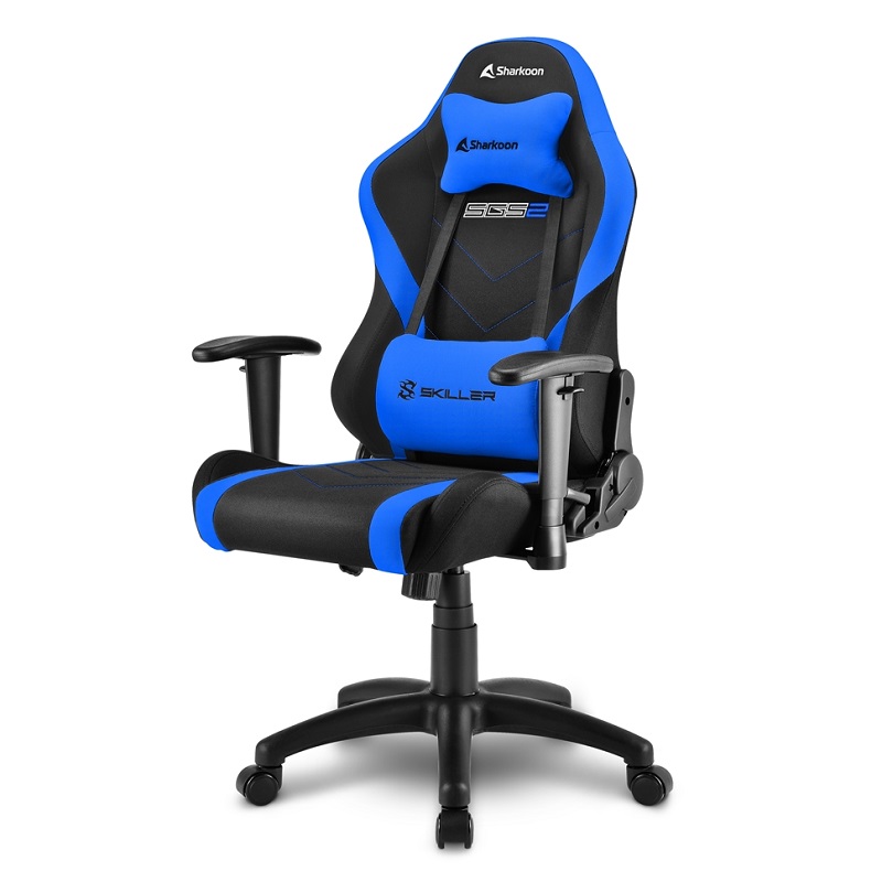 SILLA GAMER SHARKOON SKILLER SGS2 JUNIOR BLUE 32310 PARA NIÑOS(65 kg) (143 lb)