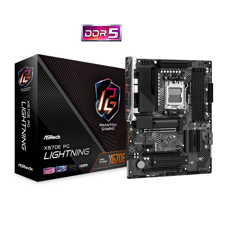 MOTHERBOARD ASROCK X670E PG LIGHTNING AM5 DDR5 90-MXBJ60-A0UAYZ