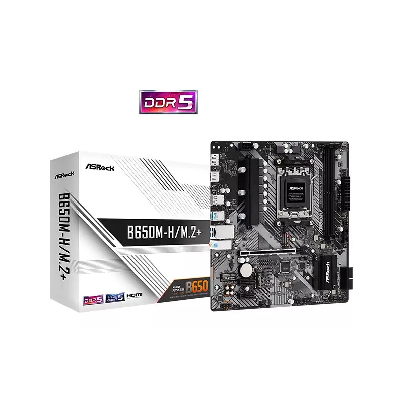 MOTHERBOARD ASROCK B650M-H/M.2 DDR5 AM5 90-MXBMS0