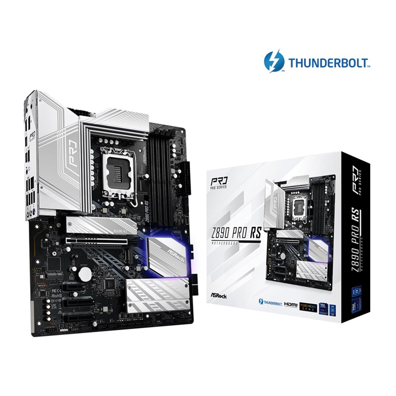 MOTHERBOARD ASROCK Z890 PRO RS LGA1851 DDR5 LAN 2.5G THUNDERBOLT4 TIPO C (4DIMMS DDR5)