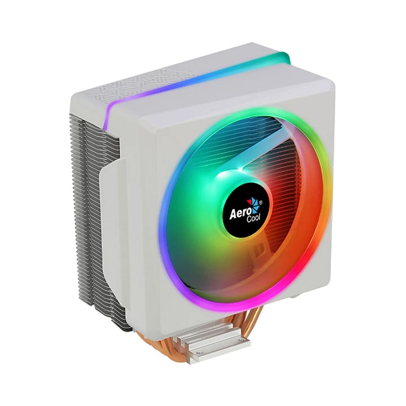 DISIPADOR DE AIRE AEROCOOL CYLON 4F RGB PARA PROCESADOR INTEL 1700Y AMD AM5 BLANCO