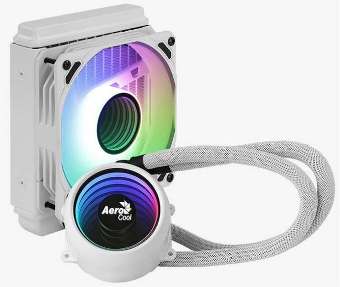 SISTEMA DE ENFRIAMIENTO LIQUIDO AEROCOOL MIRAGE L120 RGB PARA INTEL 1700 Y AMD AM5 WHITE VERSION