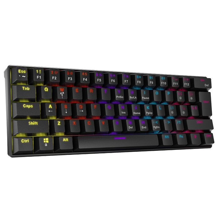 TECLADO MECANICO XPG SUMMONER MINI BLACK 60% RED SWITCH 