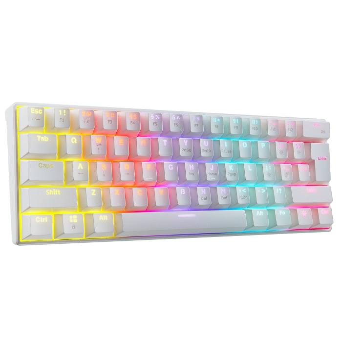 TECLADO MECANICO XPG SUMMONER MINI WHITE 60% RED SWITCH 