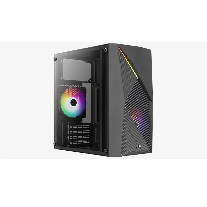 CASE MINITOWER AEROCOOL RAIDER MINI V2 PANEL ABS A FAN FRGB