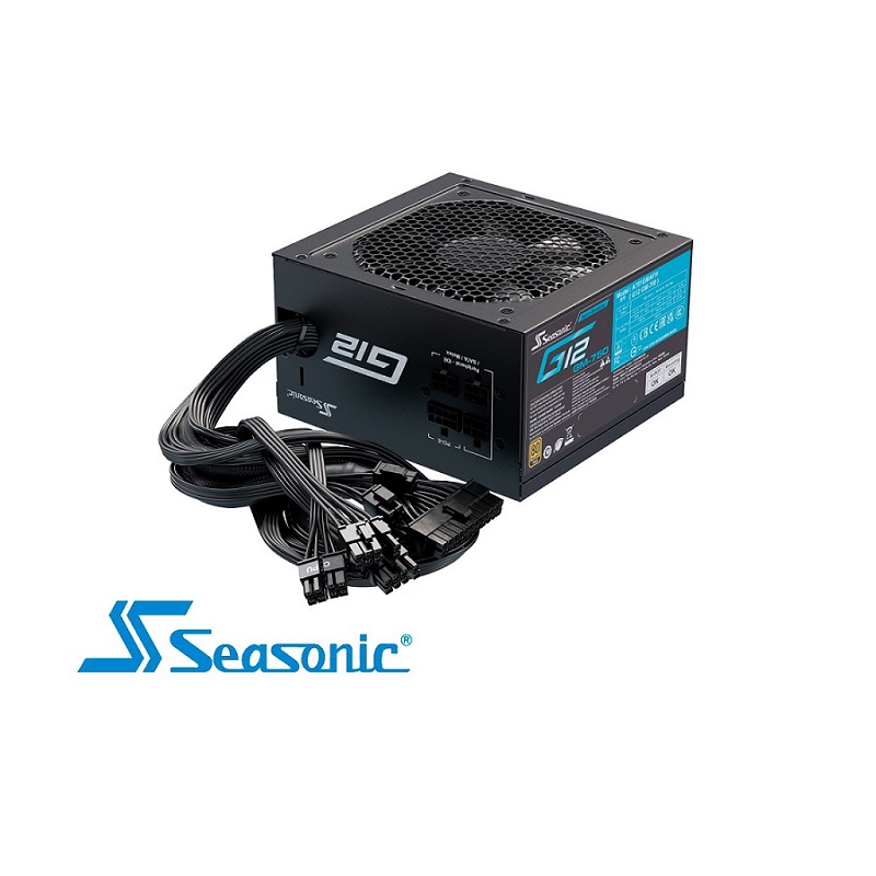 FUENTE DE PODER SEASONIC 750W 80+GOLD SEMI-MODULAR G12 GM-750